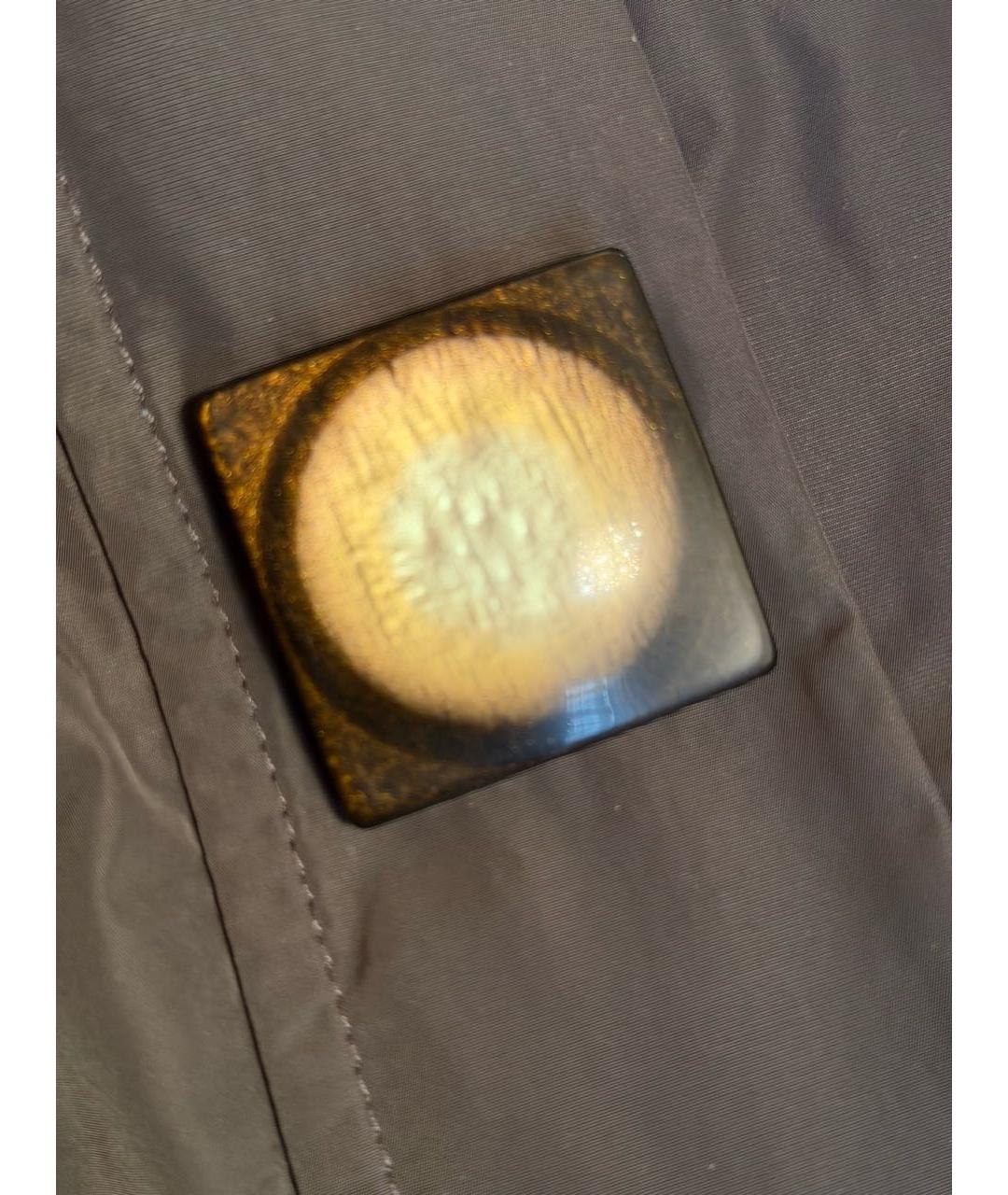 EMPORIO ARMANI Хаки полиэстеровый жилет, фото 4