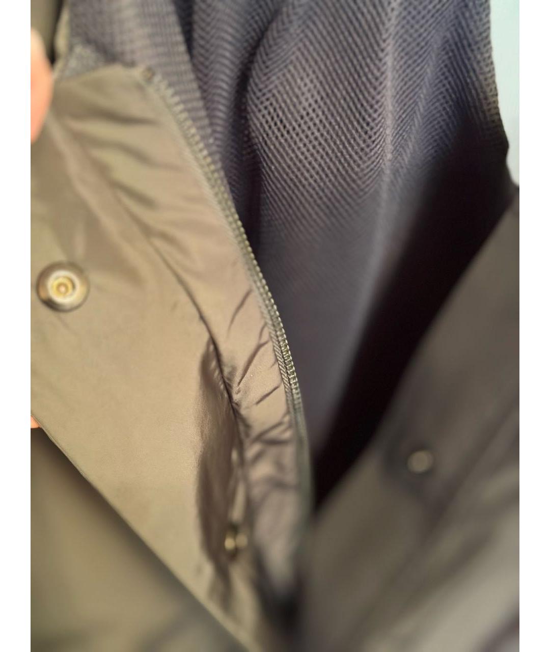 EMPORIO ARMANI Хаки полиэстеровый жилет, фото 7