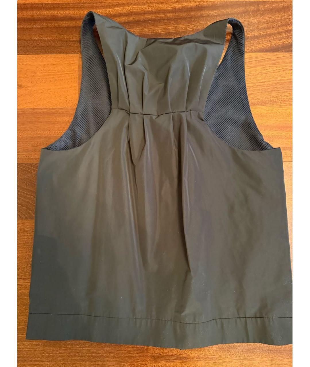 EMPORIO ARMANI Хаки полиэстеровый жилет, фото 2