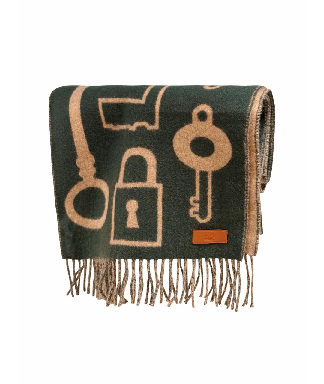 HERMES Мульти кашемировый шарф, фото 1