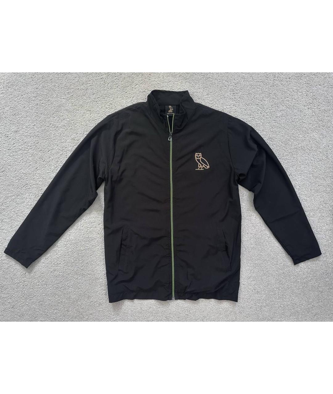 OVO by Drake Черная полиэстеровая спортивная куртка, фото 3