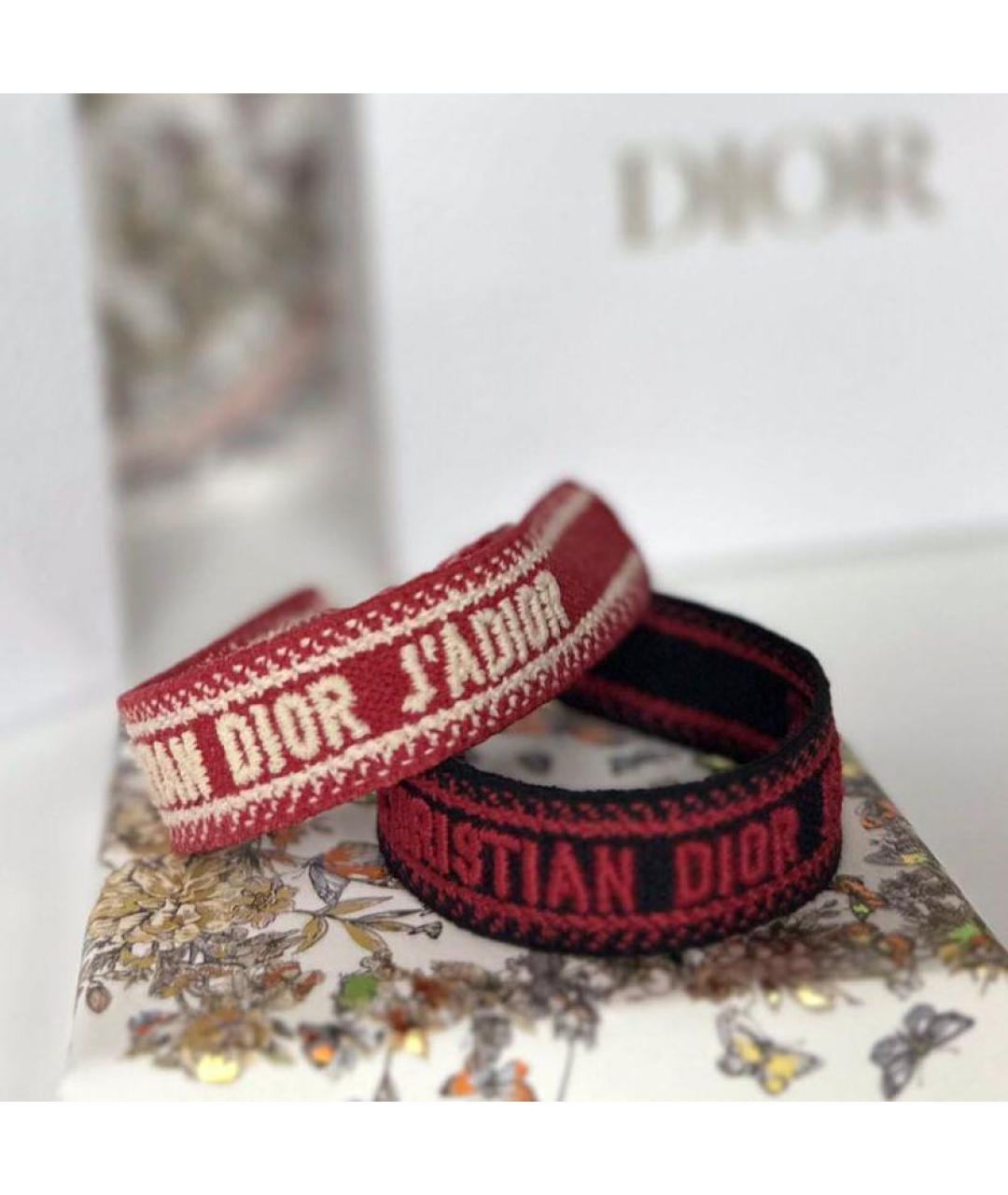 CHRISTIAN DIOR Бордовый браслет, фото 5
