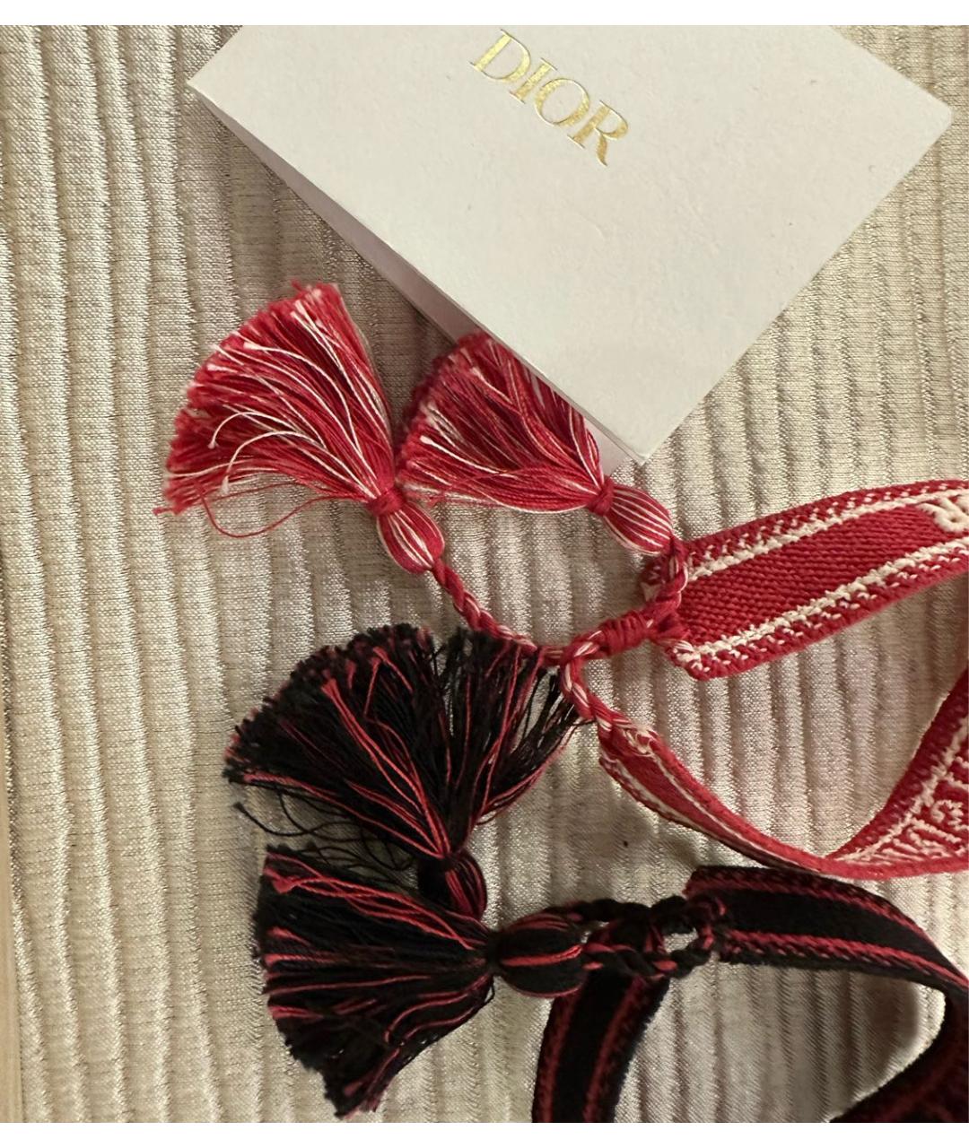 CHRISTIAN DIOR Бордовый браслет, фото 2