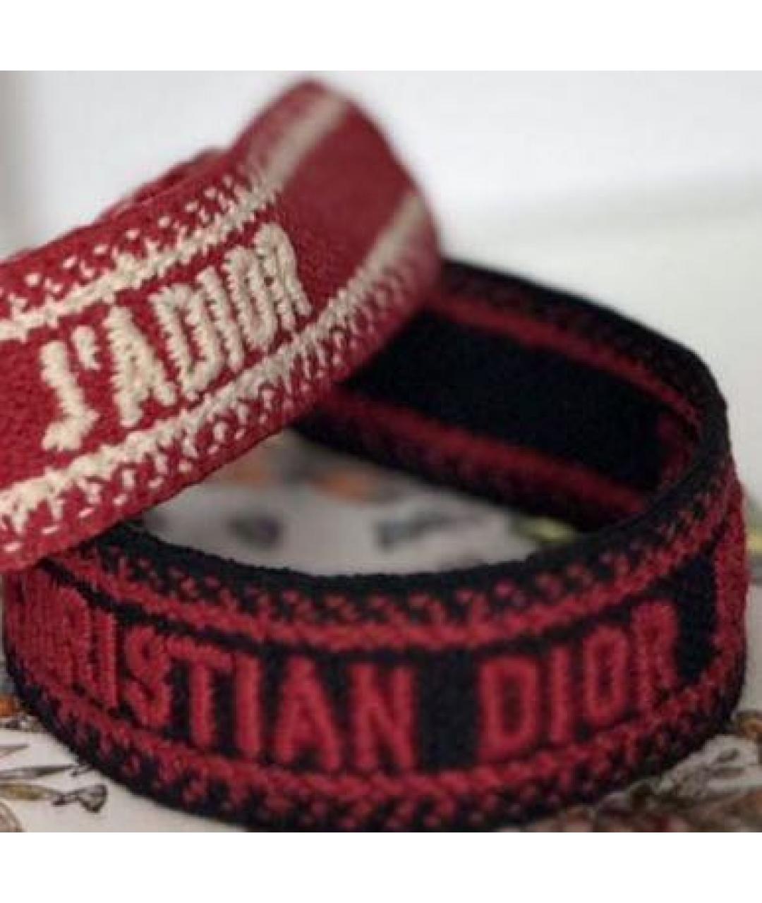 CHRISTIAN DIOR Бордовый браслет, фото 3