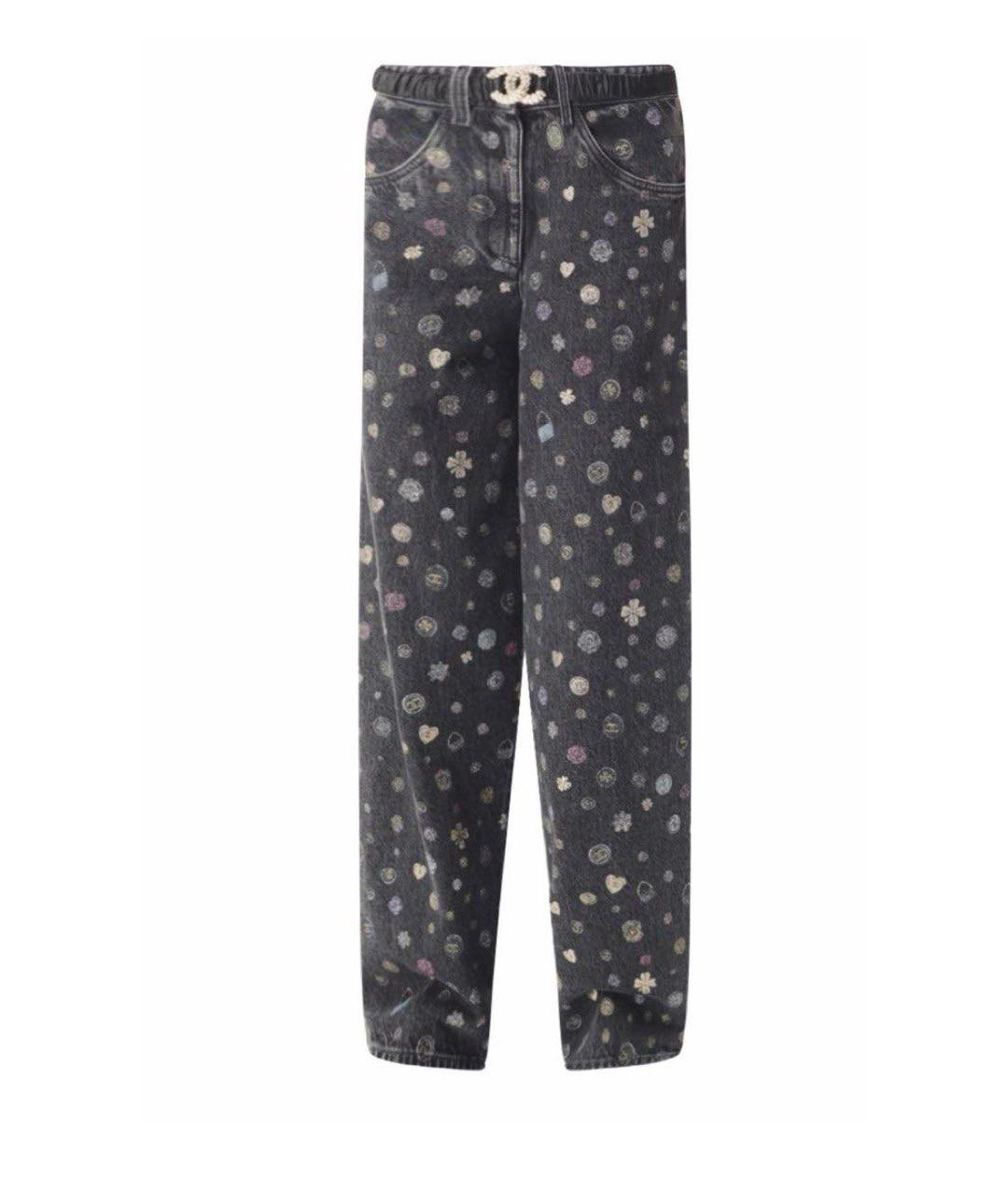 CHANEL Серые прямые джинсы, фото 1