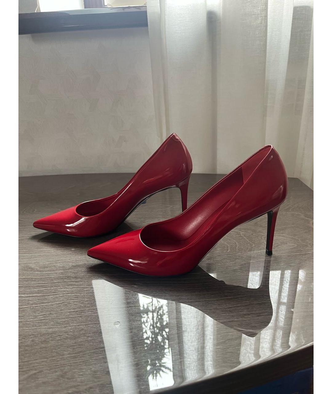 PHILIPPE MODEL Красные туфли из лакированной кожи, фото 3