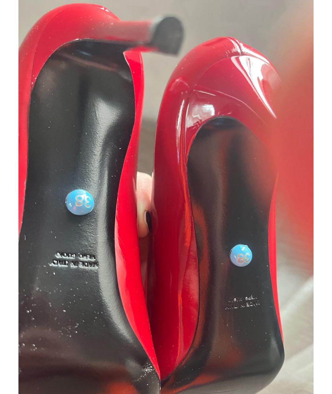 PHILIPPE MODEL Красные туфли из лакированной кожи, фото 6