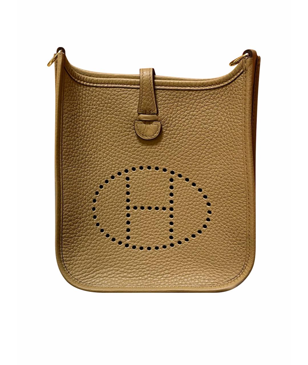 HERMES Коричневая кожаная сумка через плечо, фото 1