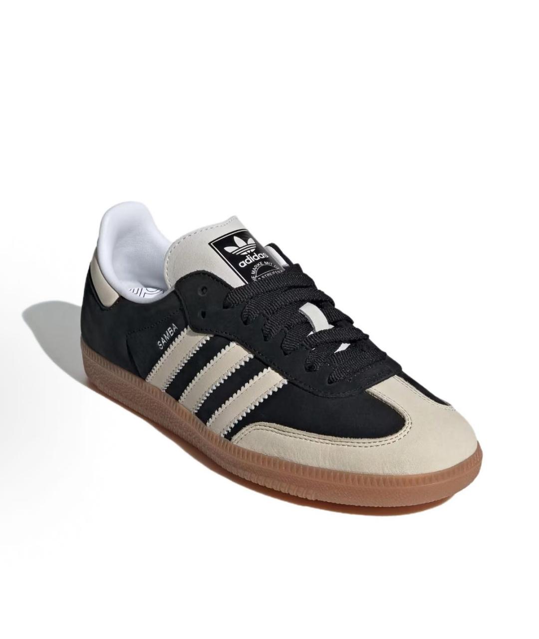 ADIDAS Черные нубуковые кроссовки, фото 3