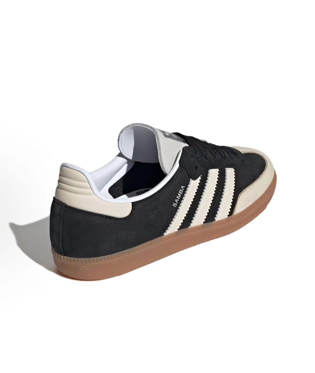 ADIDAS Черные нубуковые кроссовки, фото 4