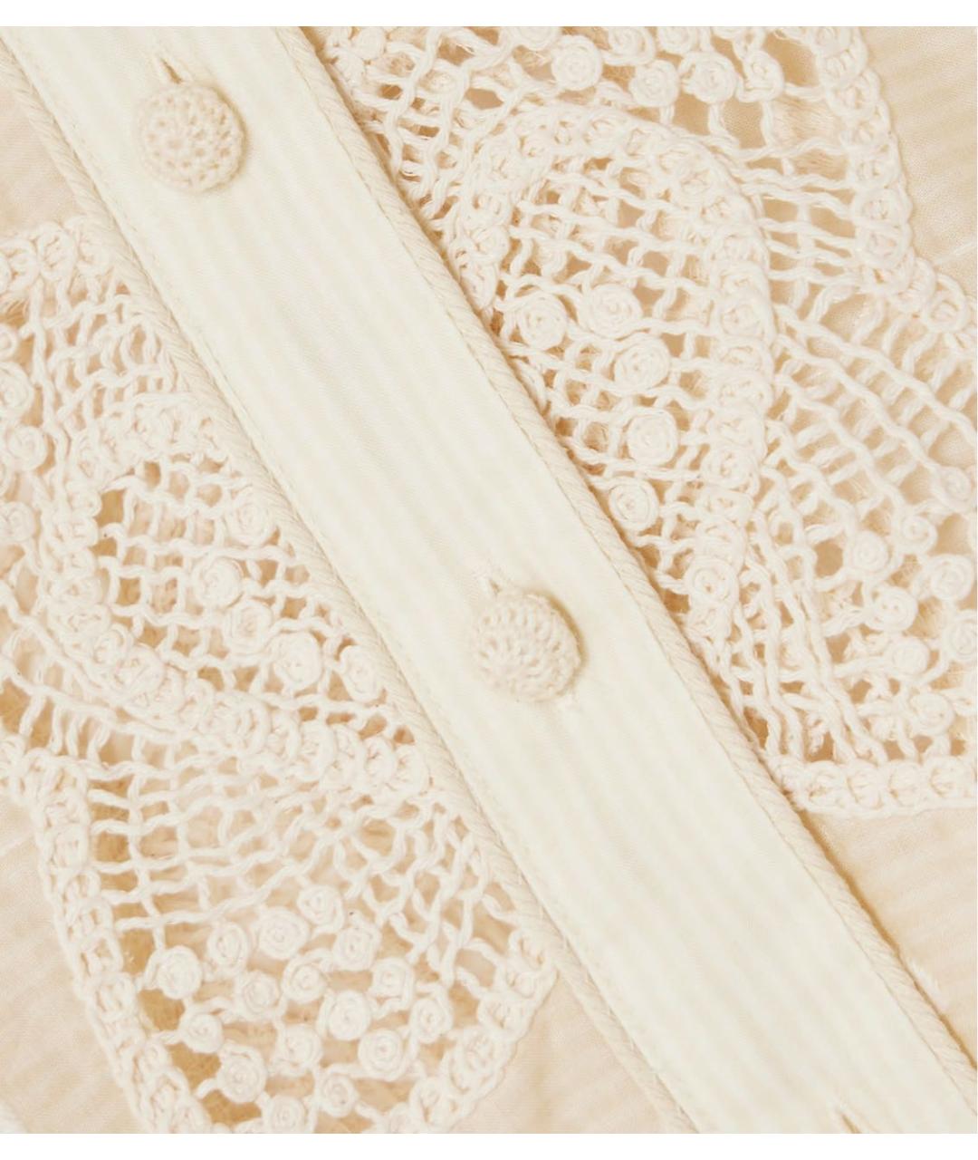 ZIMMERMANN Бежевый кружевной костюм с брюками, фото 3