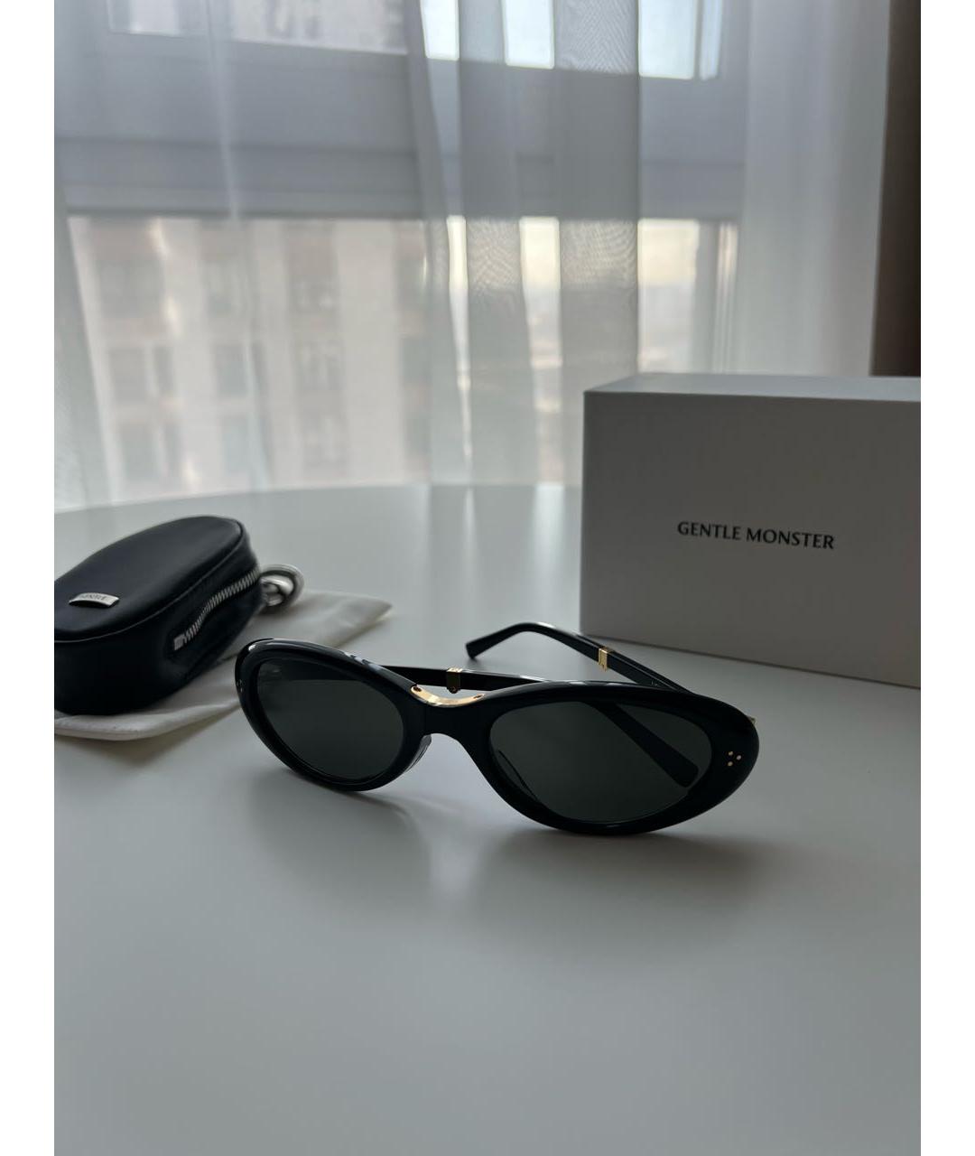 GENTLE MONSTER Черные пластиковые солнцезащитные очки, фото 6