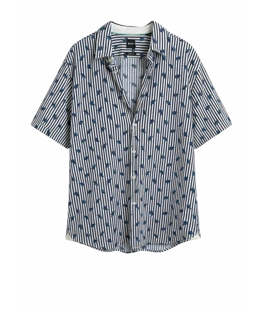 HUGO BOSS Мульти хлопко-леновое поло с коротким рукавом, фото 1