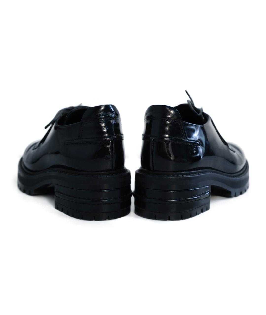 CHRISTIAN DIOR Черные брогги и оксфорды из лакированной кожи, фото 5