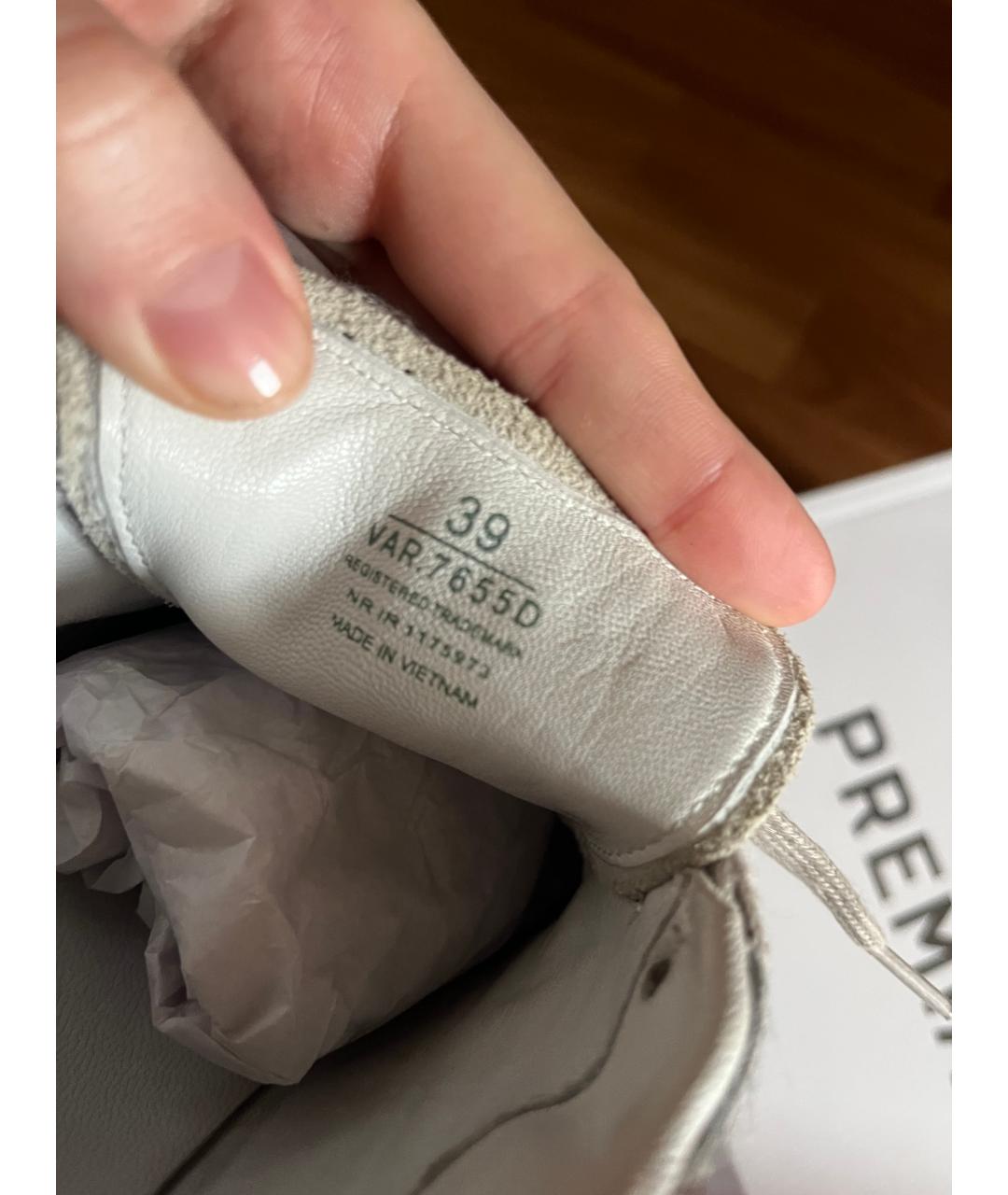 PREMIATA Белые кожаные кеды, фото 8