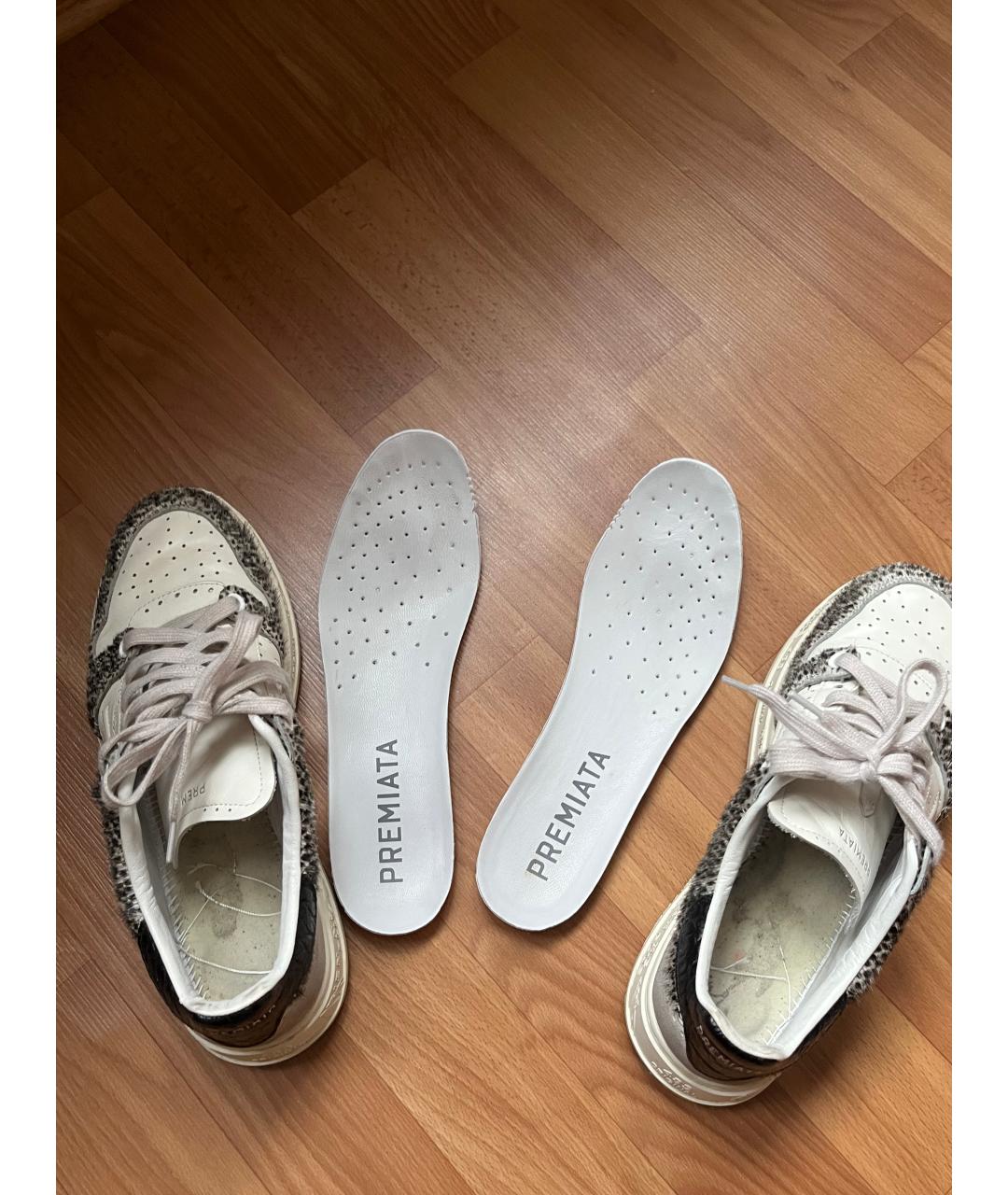 PREMIATA Белые кожаные кеды, фото 3