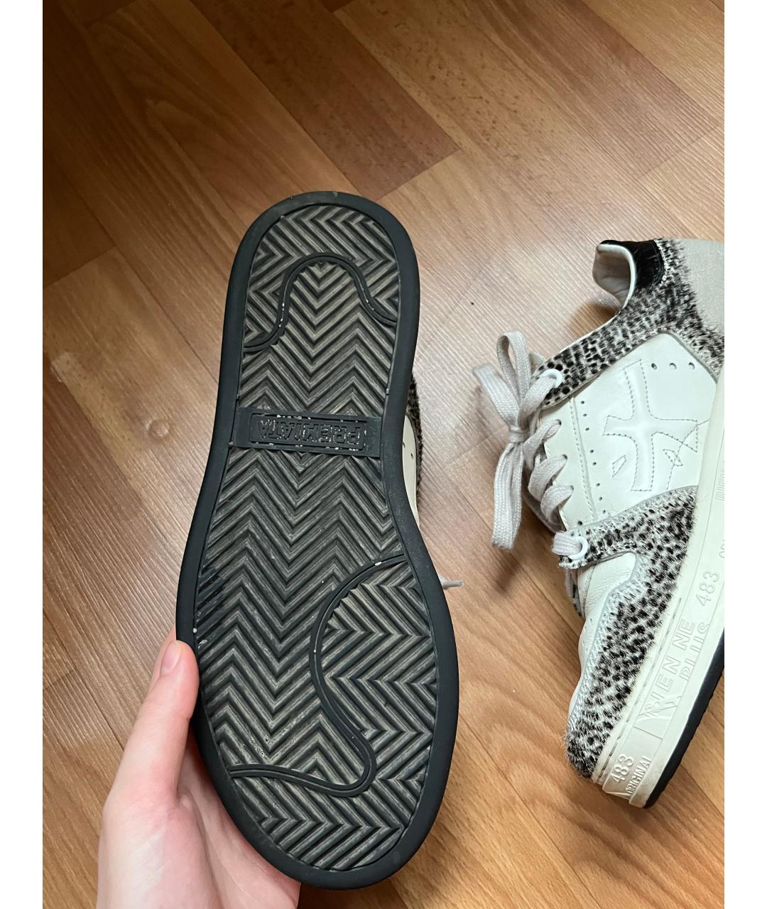 PREMIATA Белые кожаные кеды, фото 5