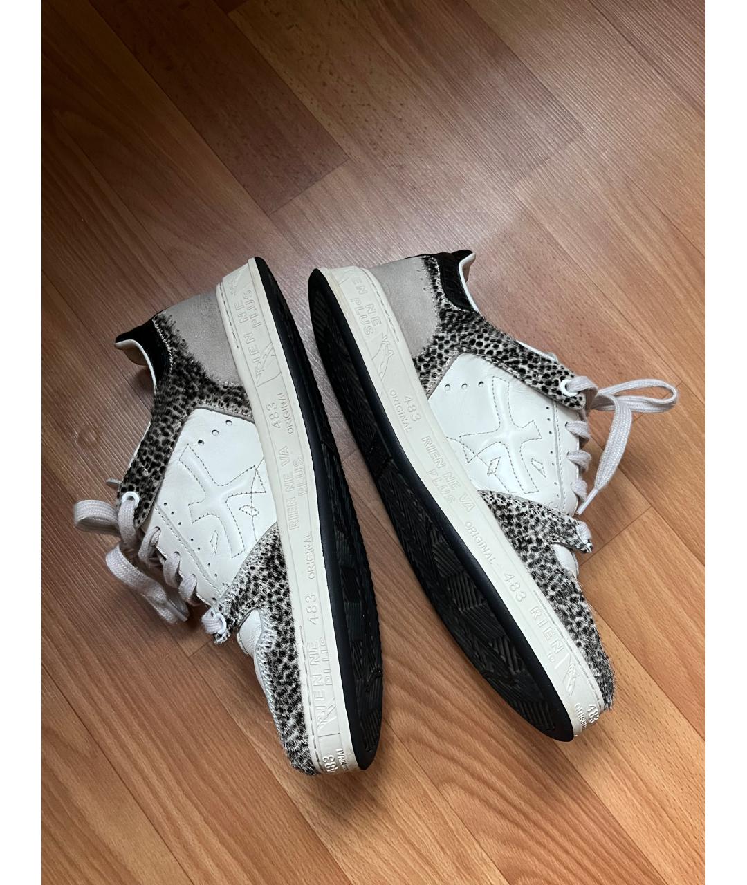 PREMIATA Белые кожаные кеды, фото 7