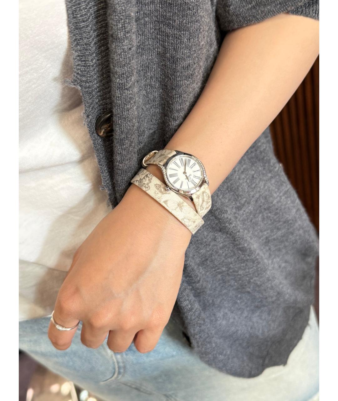 OMEGA Белые металлические часы, фото 6