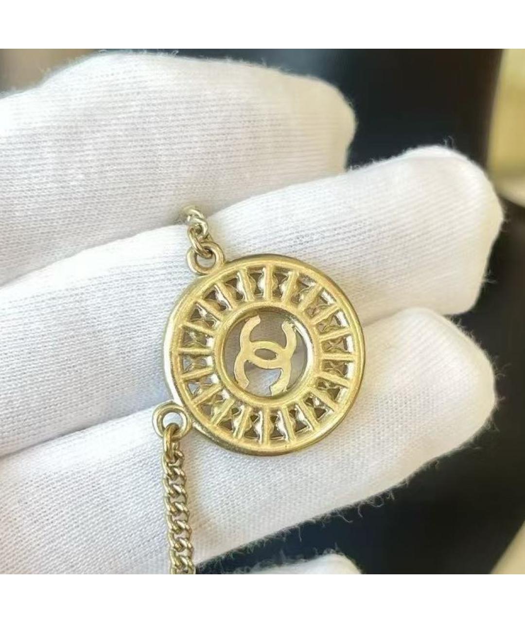 CHANEL Золотое металлическое колье, фото 5