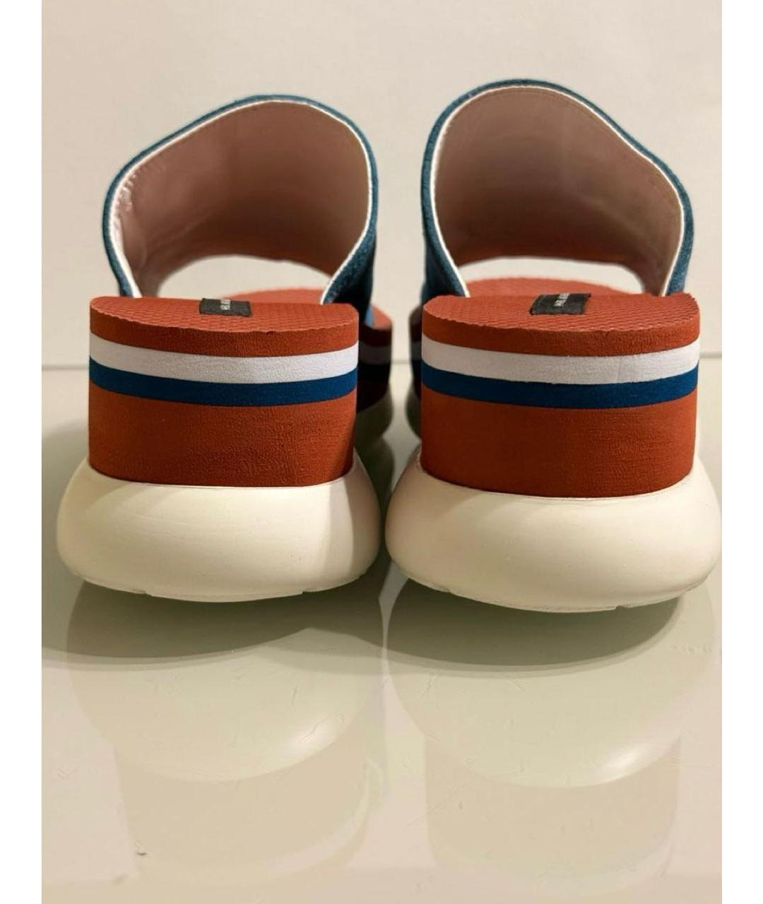 MARC JACOBS Мульти замшевые шлепанцы, фото 4