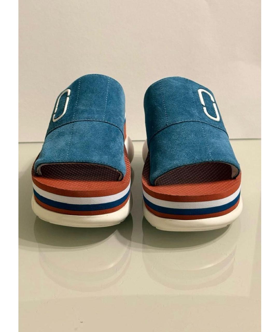 MARC JACOBS Мульти замшевые шлепанцы, фото 2