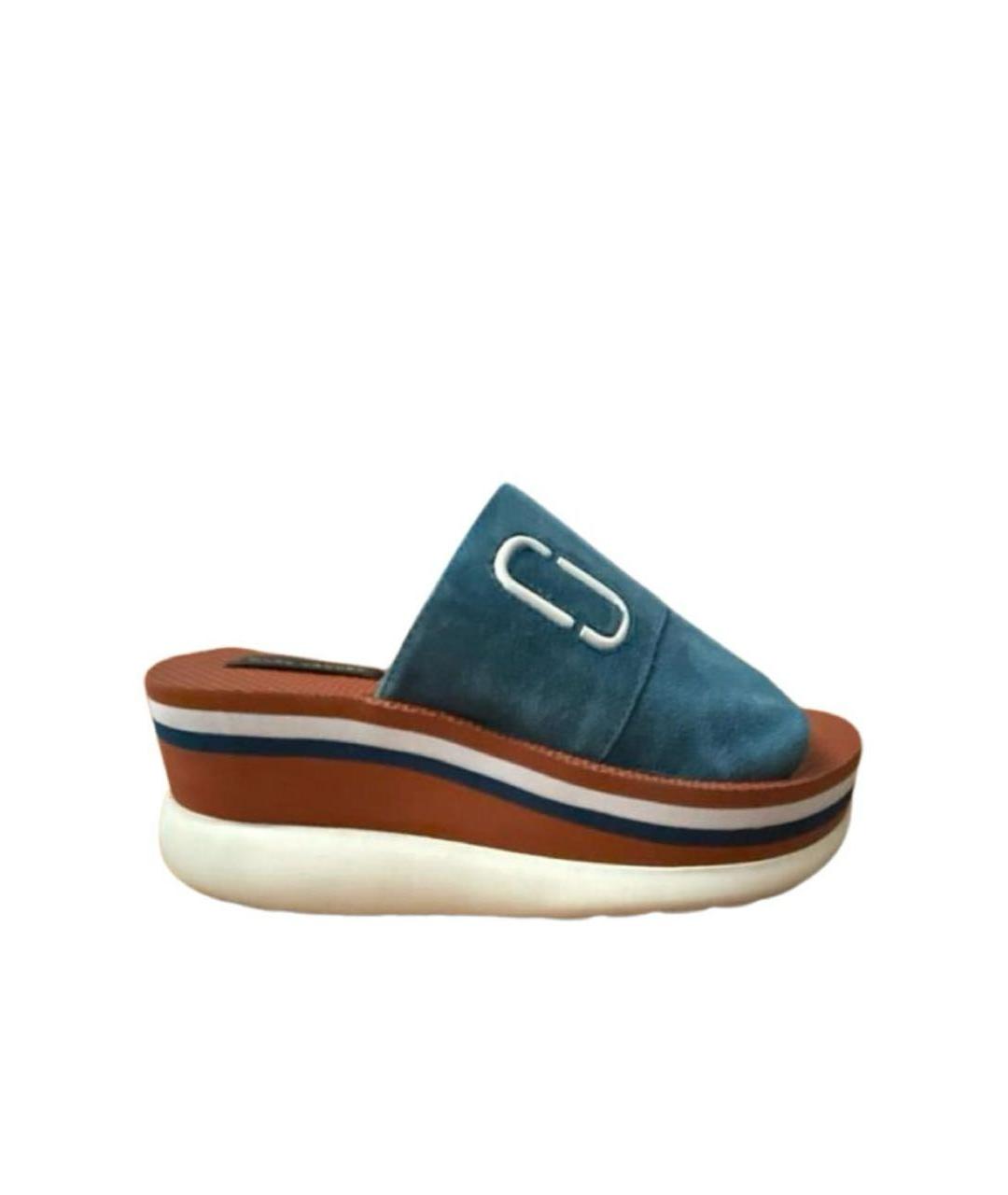 MARC JACOBS Мульти замшевые шлепанцы, фото 1