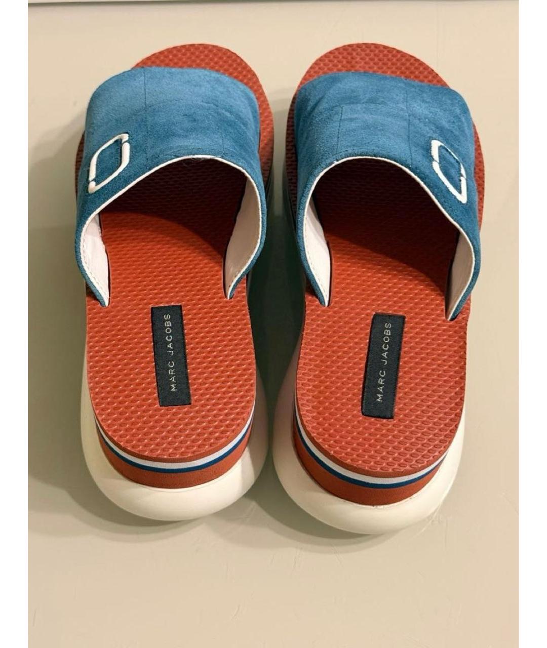 MARC JACOBS Мульти замшевые шлепанцы, фото 3