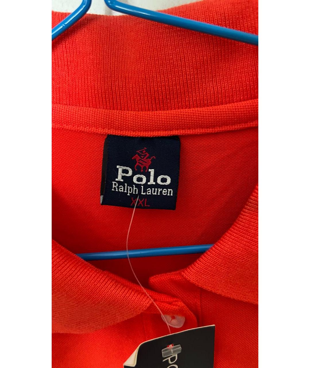 POLO RALPH LAUREN Красное хлопковое поло с коротким рукавом, фото 3