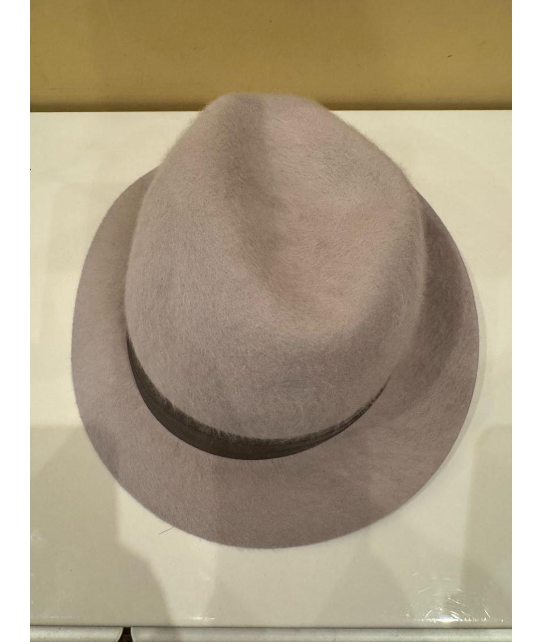 LORO PIANA Антрацитовая шерстяная шляпа, фото 6