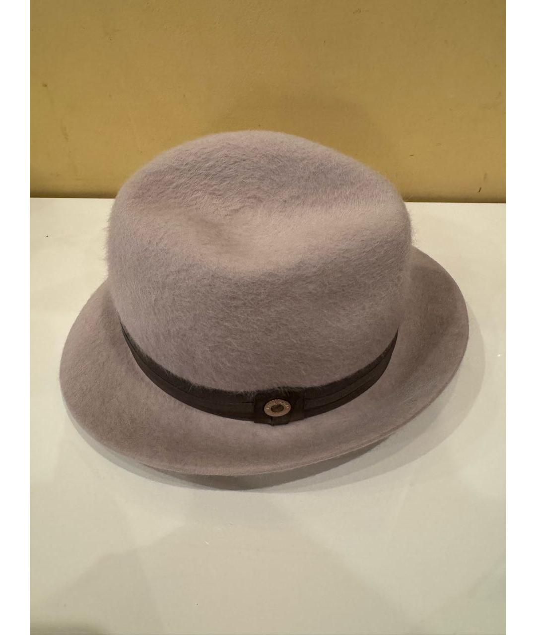 LORO PIANA Антрацитовая шерстяная шляпа, фото 2