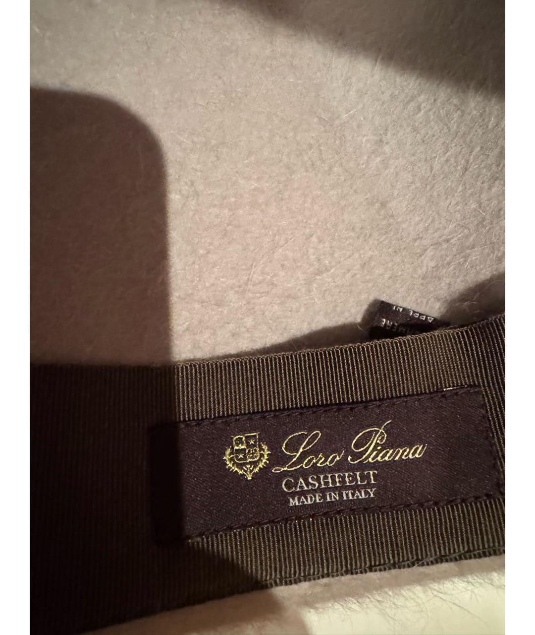 LORO PIANA Антрацитовая шерстяная шляпа, фото 4