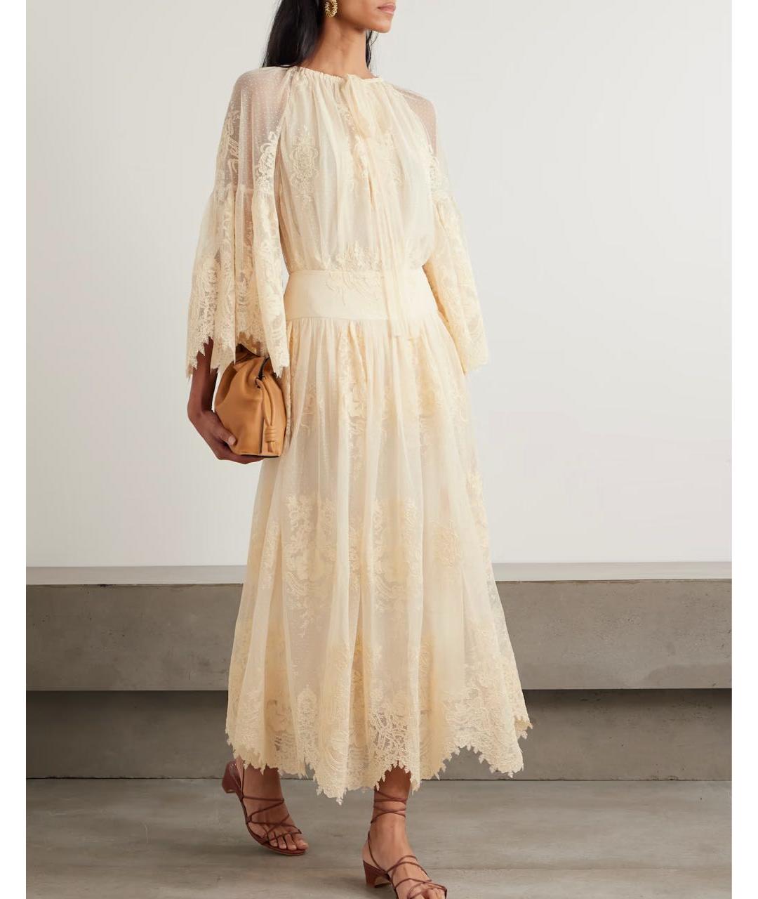 ZIMMERMANN Бежевая кружевная блузы, фото 8