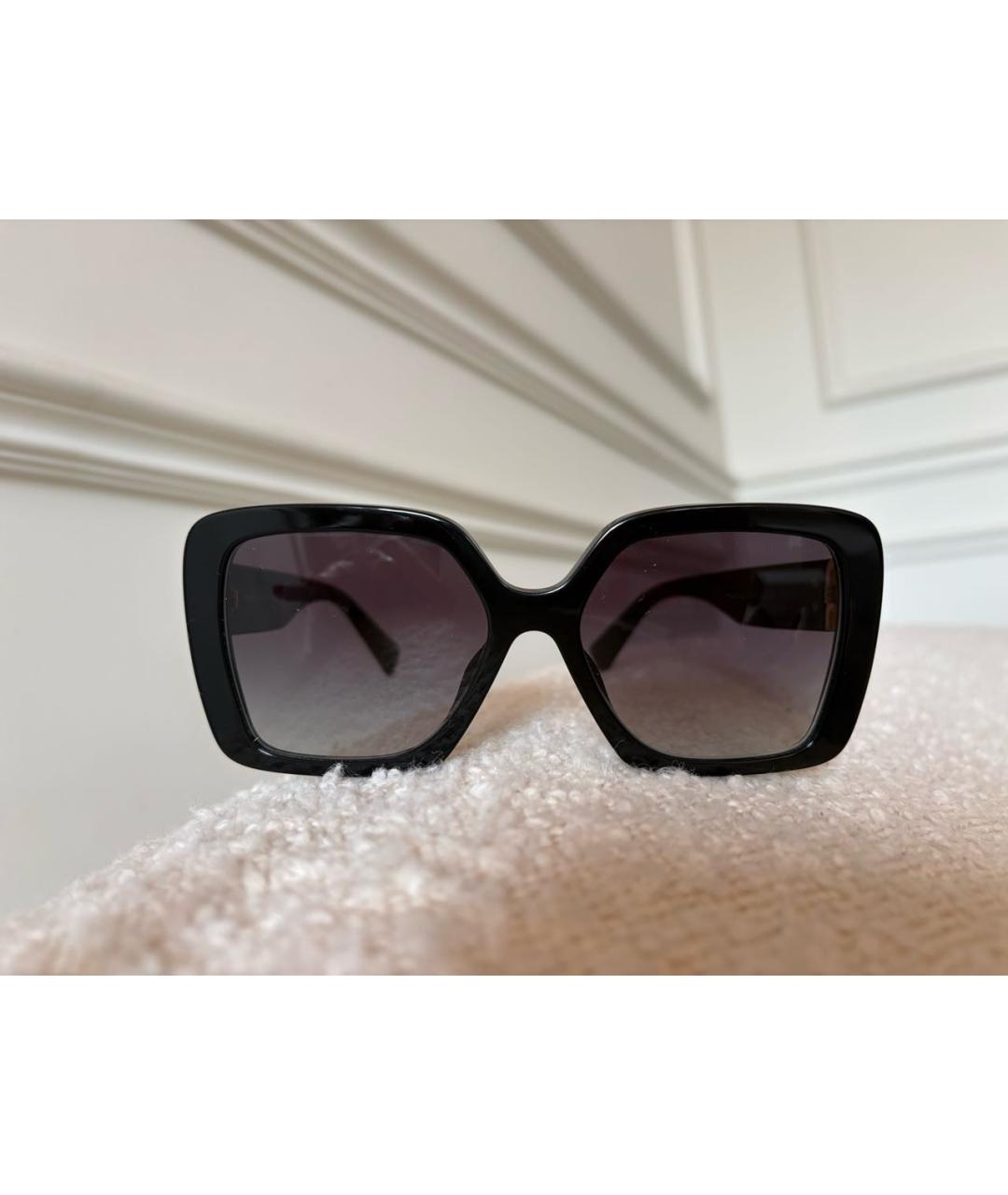 MIU MIU Черные пластиковые солнцезащитные очки, фото 3