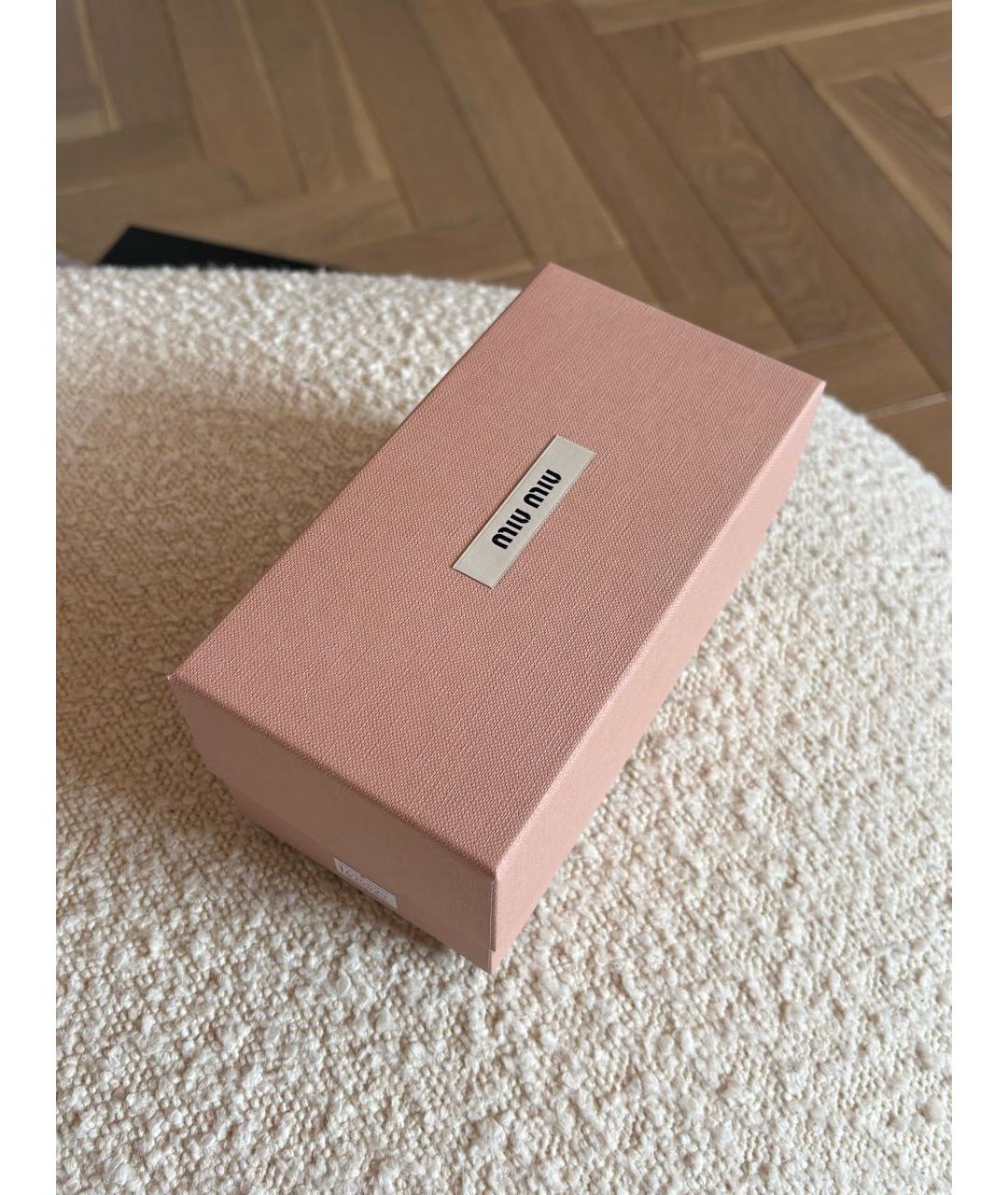 MIU MIU Черные пластиковые солнцезащитные очки, фото 5