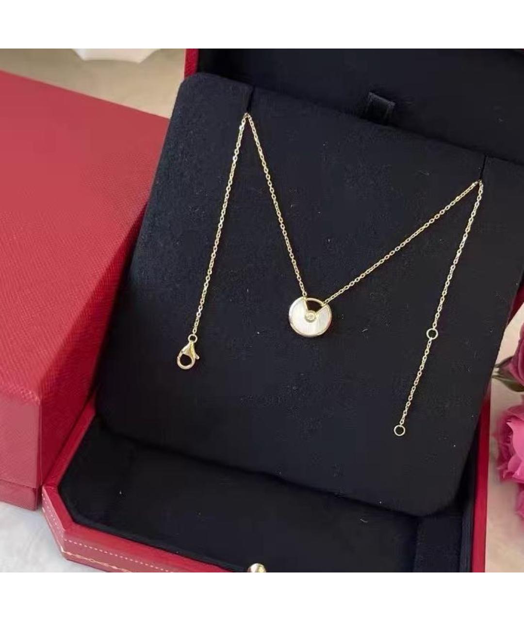 CARTIER Белое колье из желтого золота, фото 3