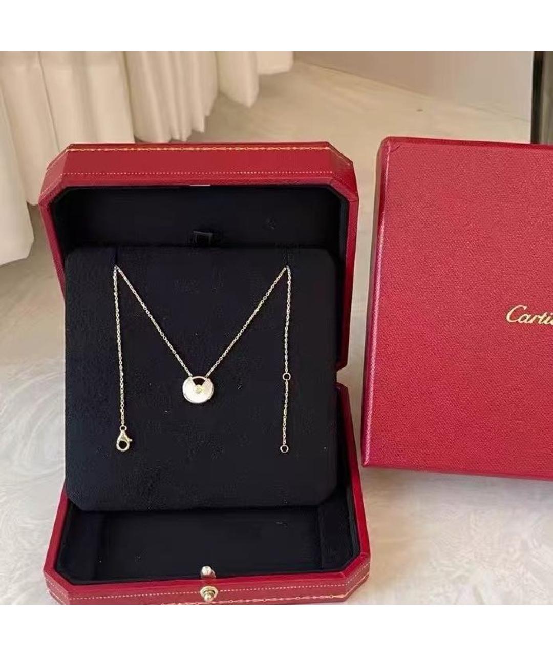 CARTIER Белое колье из желтого золота, фото 2
