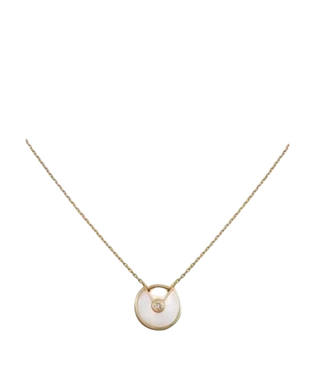 CARTIER Белое колье из желтого золота, фото 1