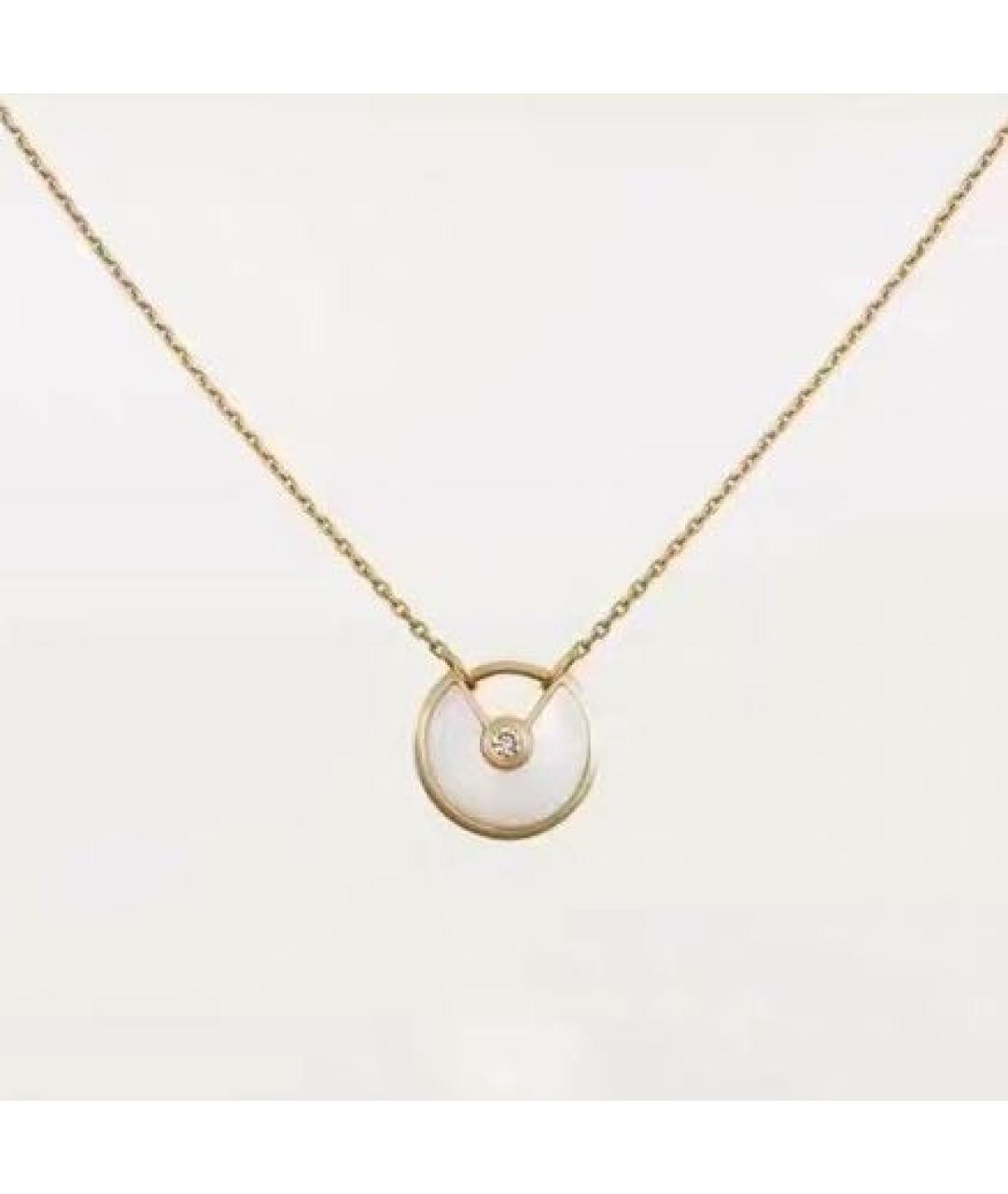 CARTIER Белое колье из желтого золота, фото 6