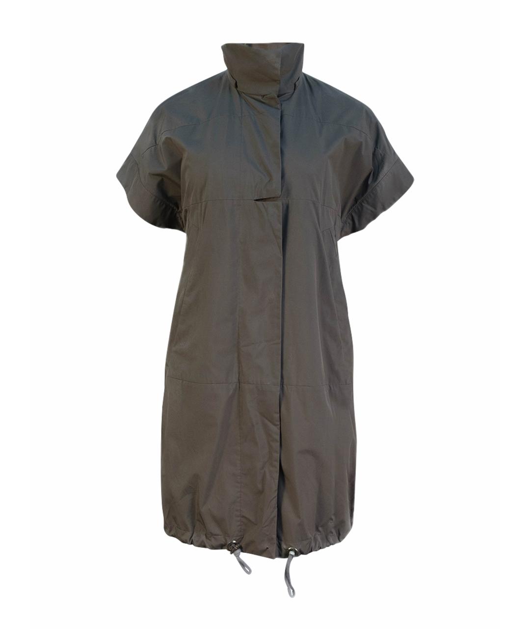 GUCCI Коричневый полиэстеровый тренч/плащ, фото 1