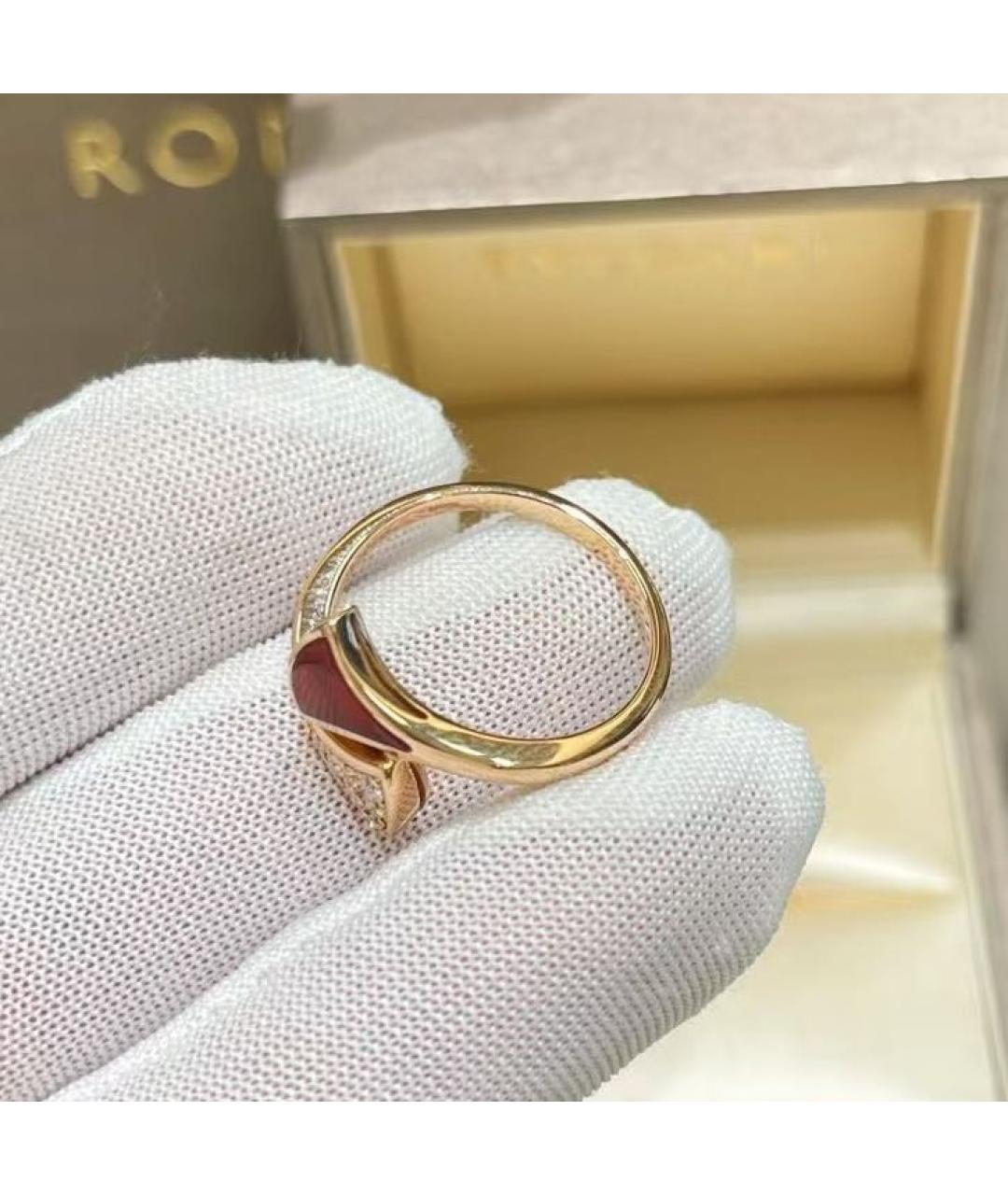 BVLGARI Красное кольцо из розового золота, фото 4