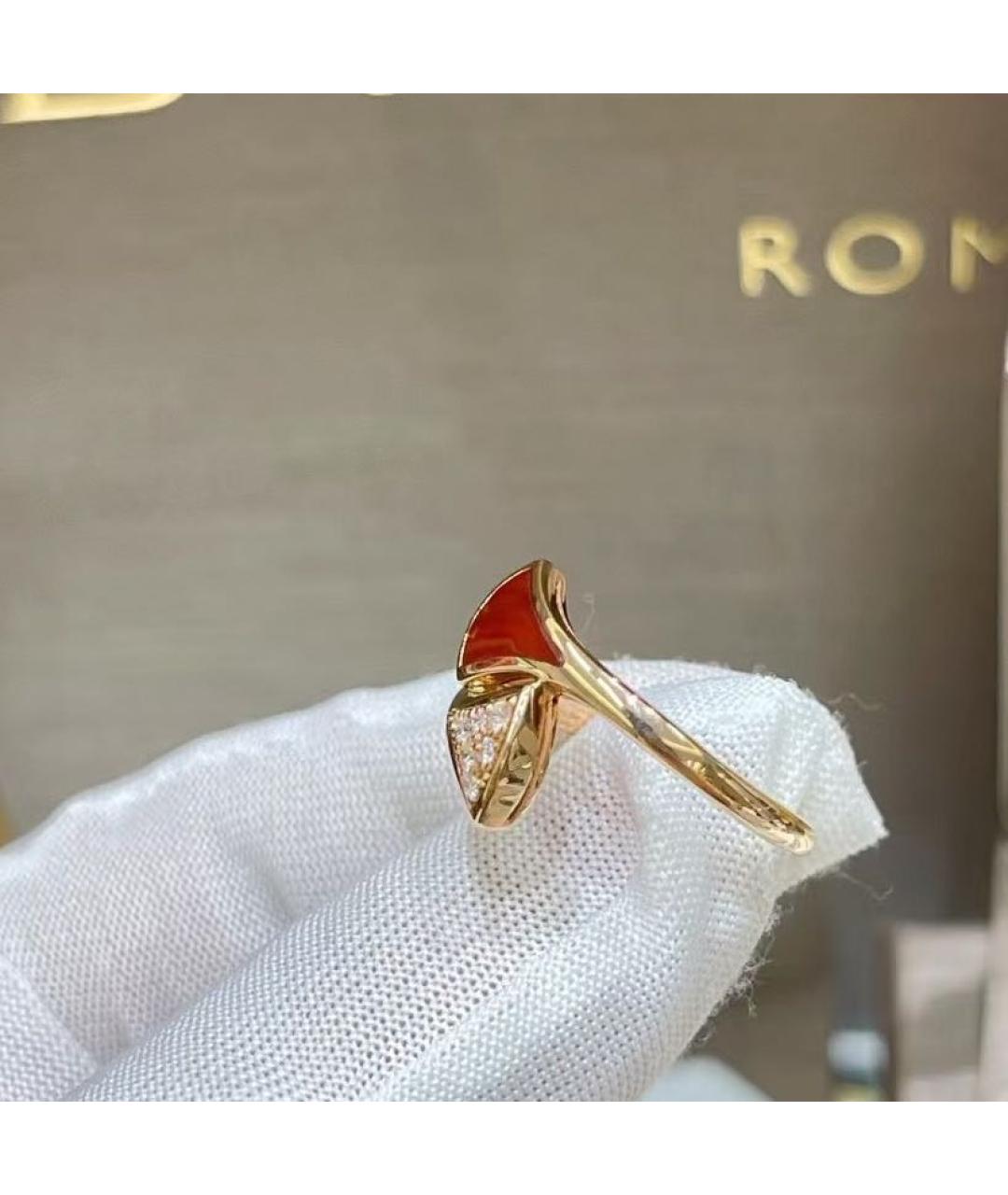 BVLGARI Красное кольцо из розового золота, фото 3