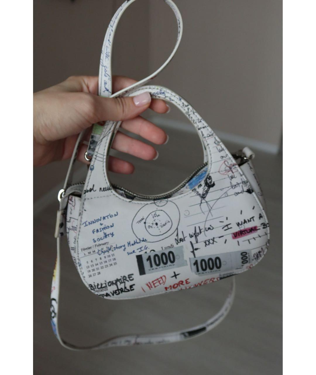 COPERNI Белая кожаная сумка с короткими ручками, фото 7