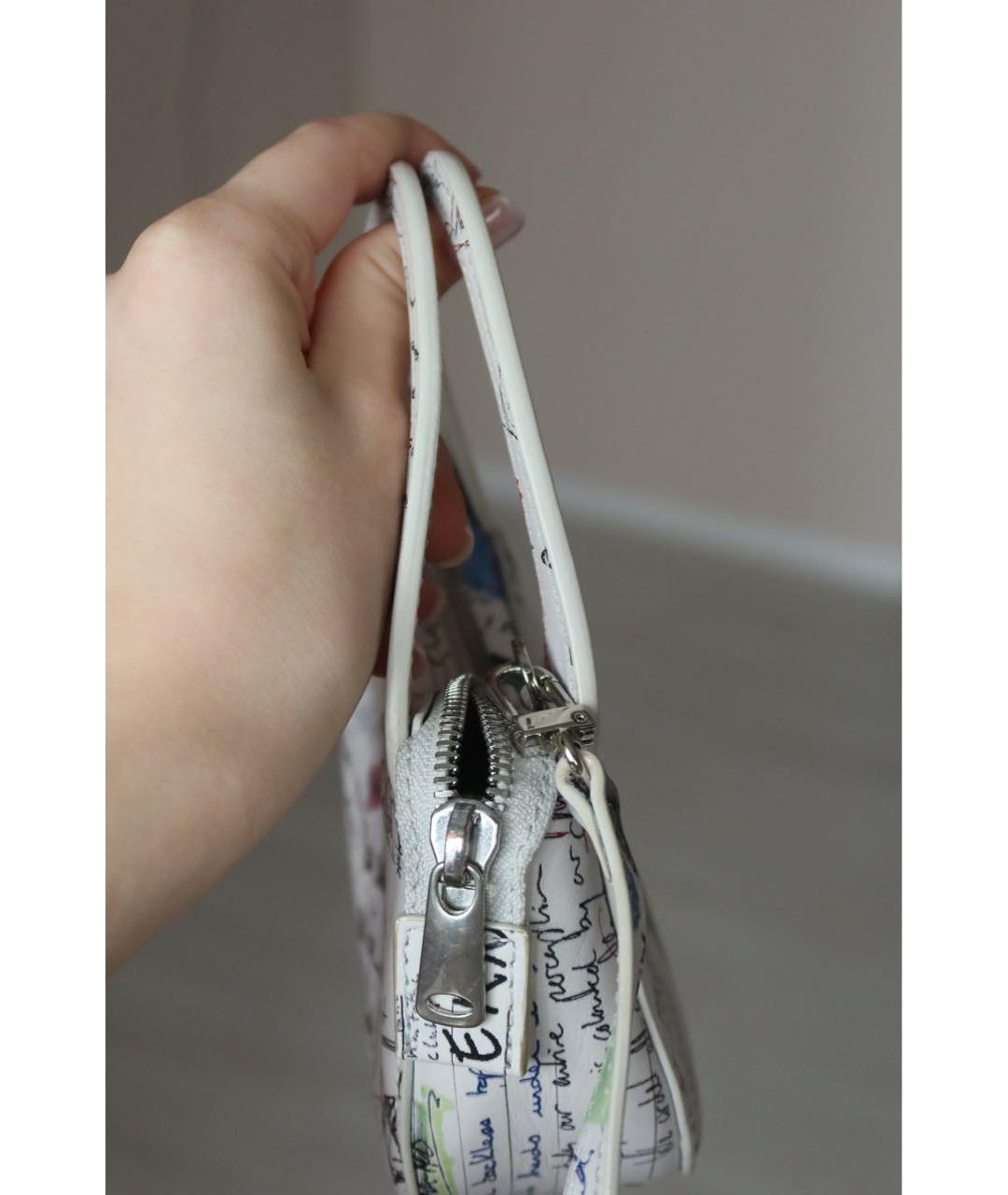 COPERNI Белая кожаная сумка с короткими ручками, фото 6