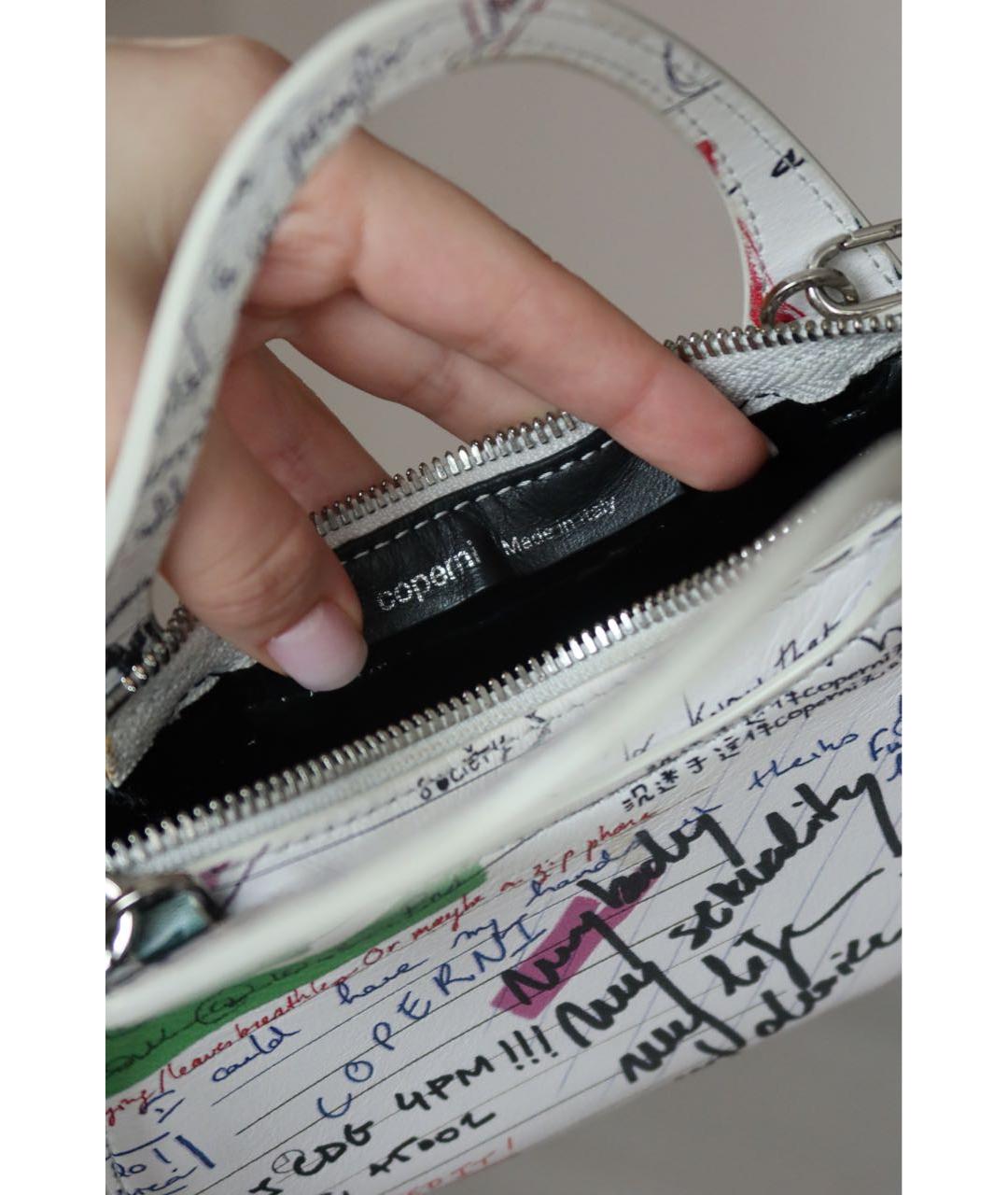 COPERNI Белая кожаная сумка с короткими ручками, фото 4