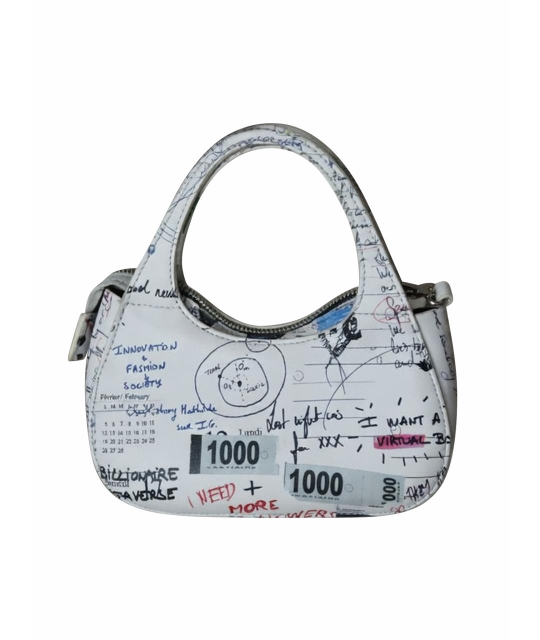 COPERNI Белая кожаная сумка с короткими ручками, фото 1