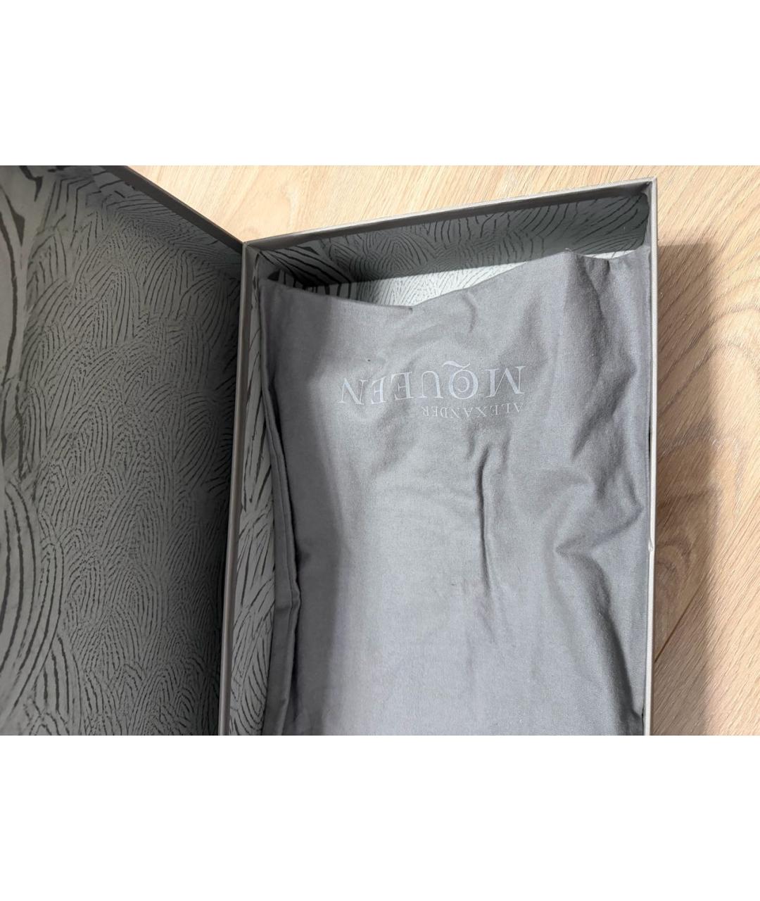 ALEXANDER MCQUEEN Черные замшевые сапоги, фото 7