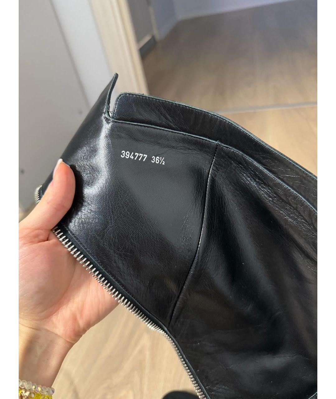 ALEXANDER MCQUEEN Черные замшевые сапоги, фото 4