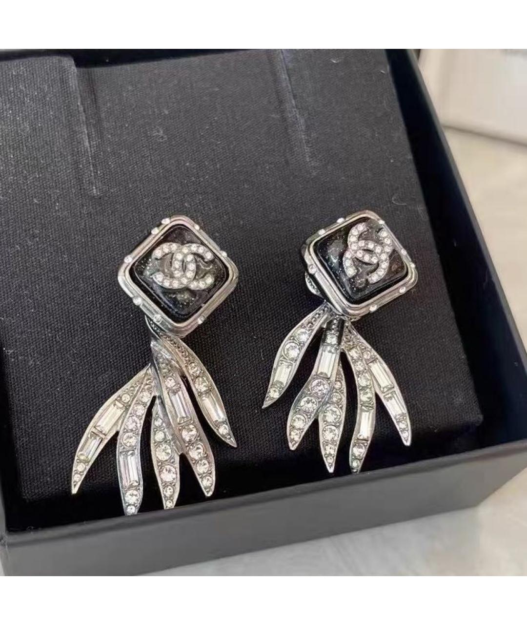 CHANEL Серебряные металлические серьги, фото 6