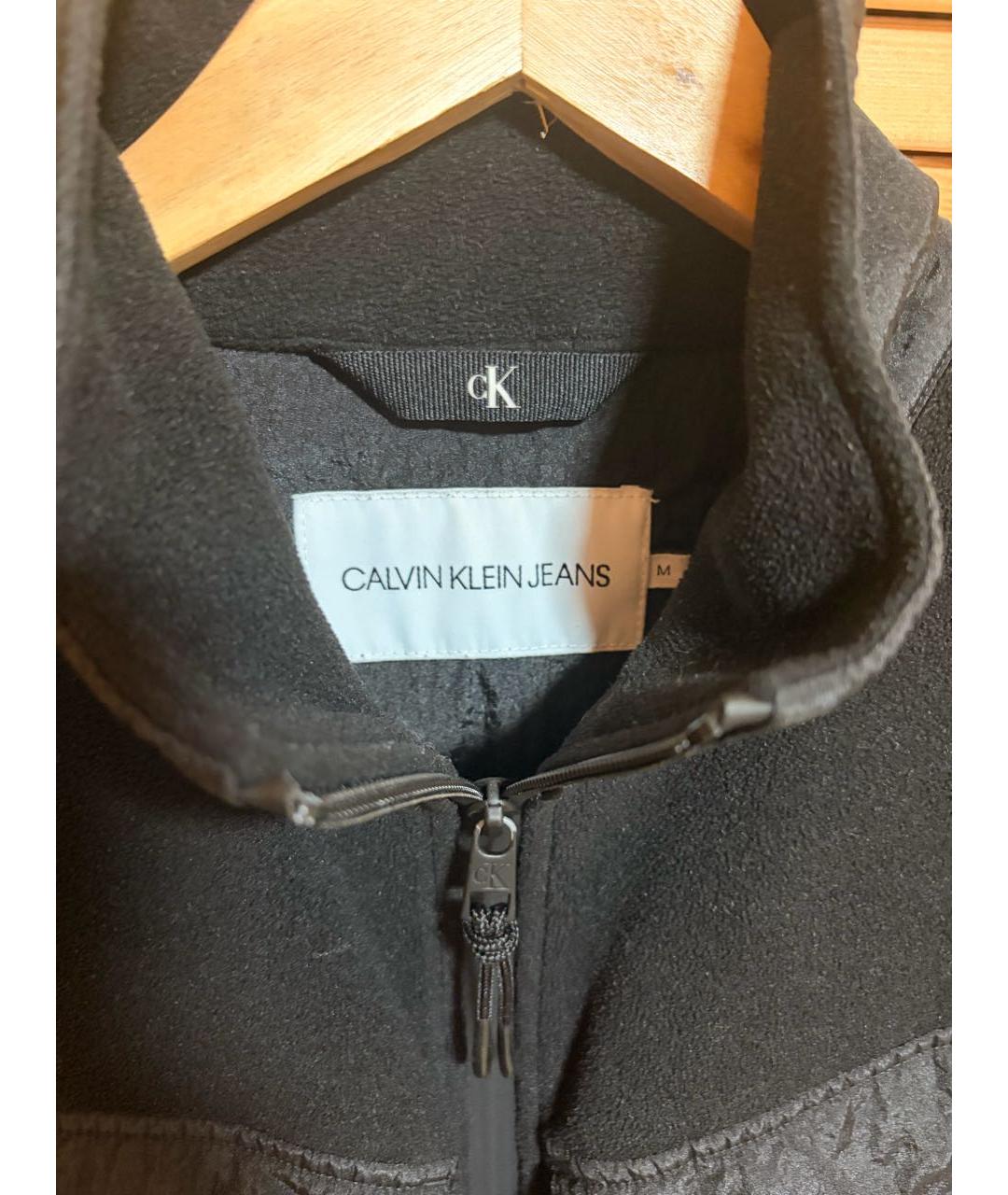 CALVIN KLEIN Черная полиэстеровая куртка, фото 3